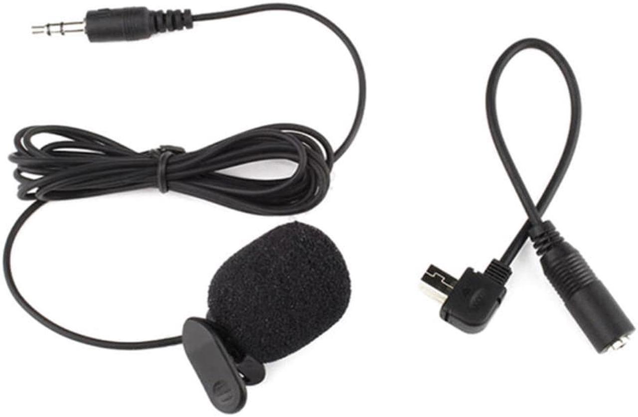 3.5mm Active Clip Microphone with Mini USB Audio Adapter Mic Cable for Gopro Hero 3 3+ 4 Action Camera Accessories Kit