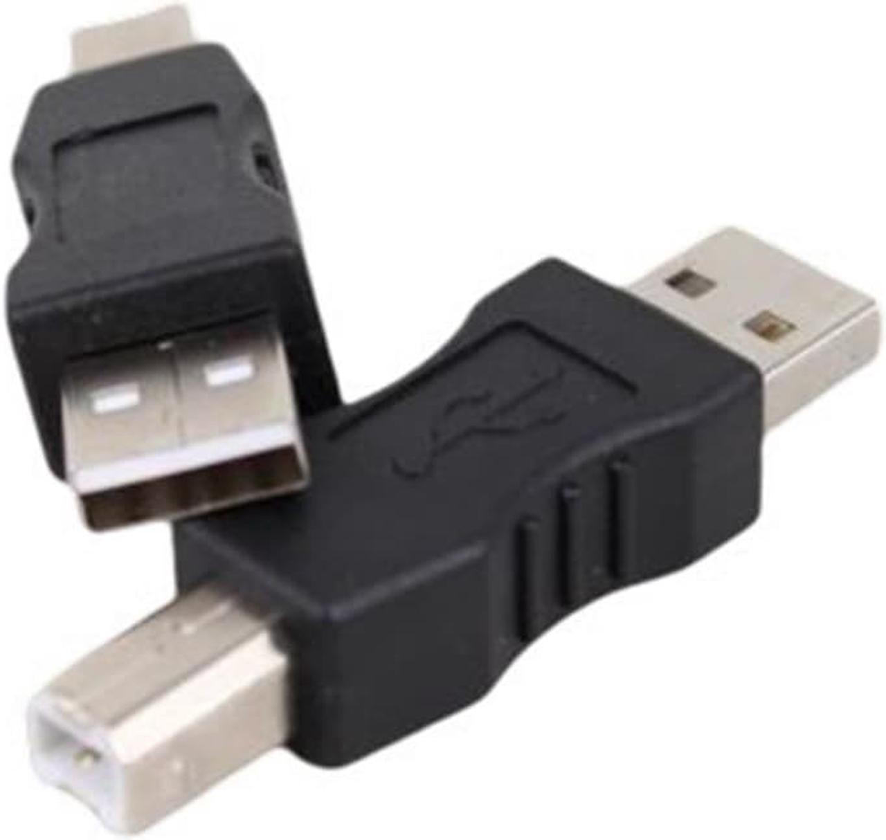 USB Type A To Type B Male Printer Scanner Adapter Coupler Converter Connector