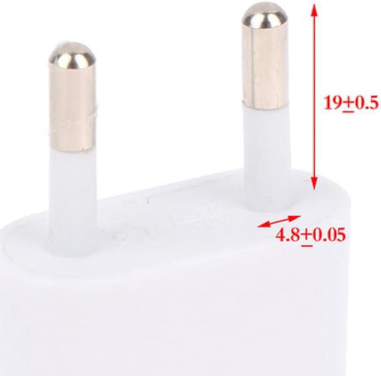Main image of EU Plug Adapter Travel Adapter CN US To EU KR Brazil Israel Black/White Power Adapter Electrical Plug Converter Sockets Outlet