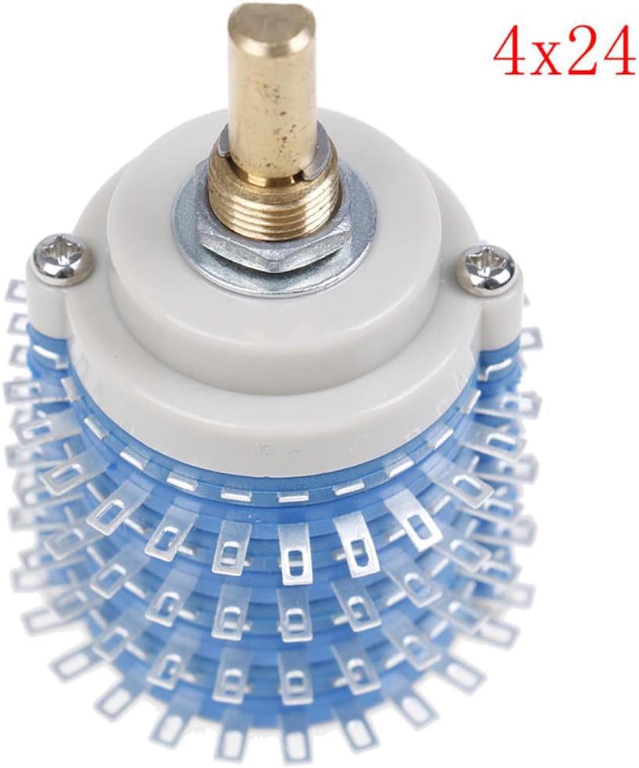 1pc 4 Pole 24 Step 4*24 Rotary Switch Attenuator Volume Control DIY Potentiometer stepped attenuator volume control plug