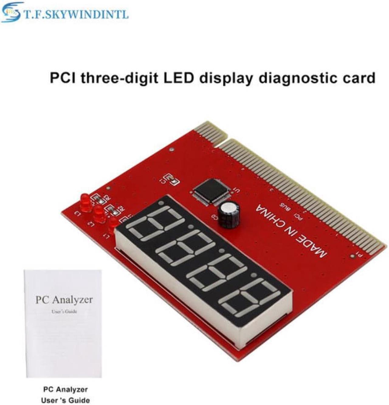 Computer Analysis PCI POST Card Motherboard LED 4-Digit Diagnostic Test PC Analyzer Network Repair Tool Kit Drop