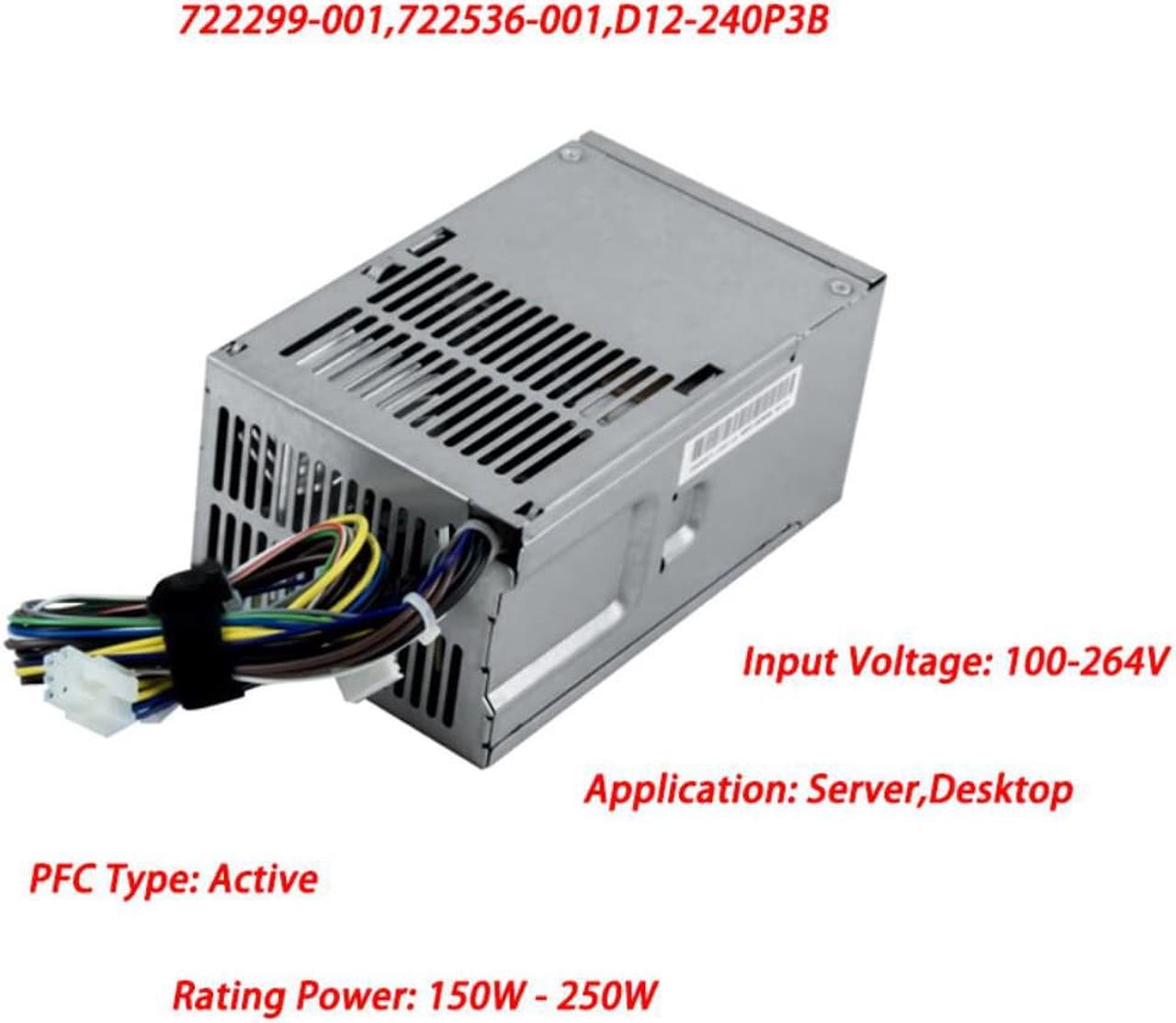 240W Power Supply For Server 722299-001,722536-001,D12-240P3B for 400 600 G1 G2 SFF 240W Gaming PC PSU 240W Power Supply PC