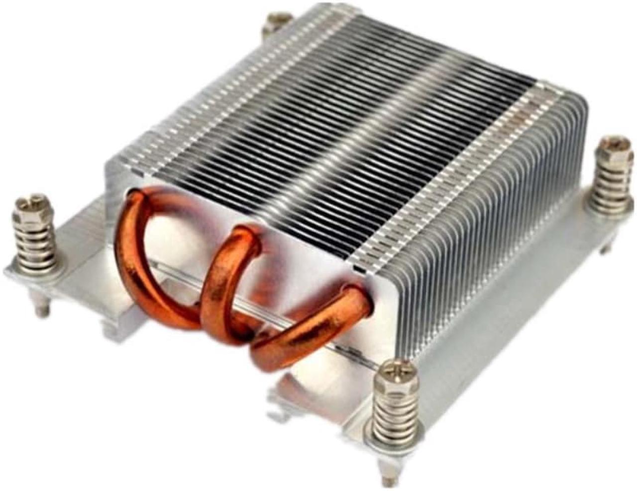 1U CPU Processor Heatsink 1366 Pin x58 Pure Aluminum CPU Cooler 3 Copper Tube Cooling 1U Server Passive Radiator