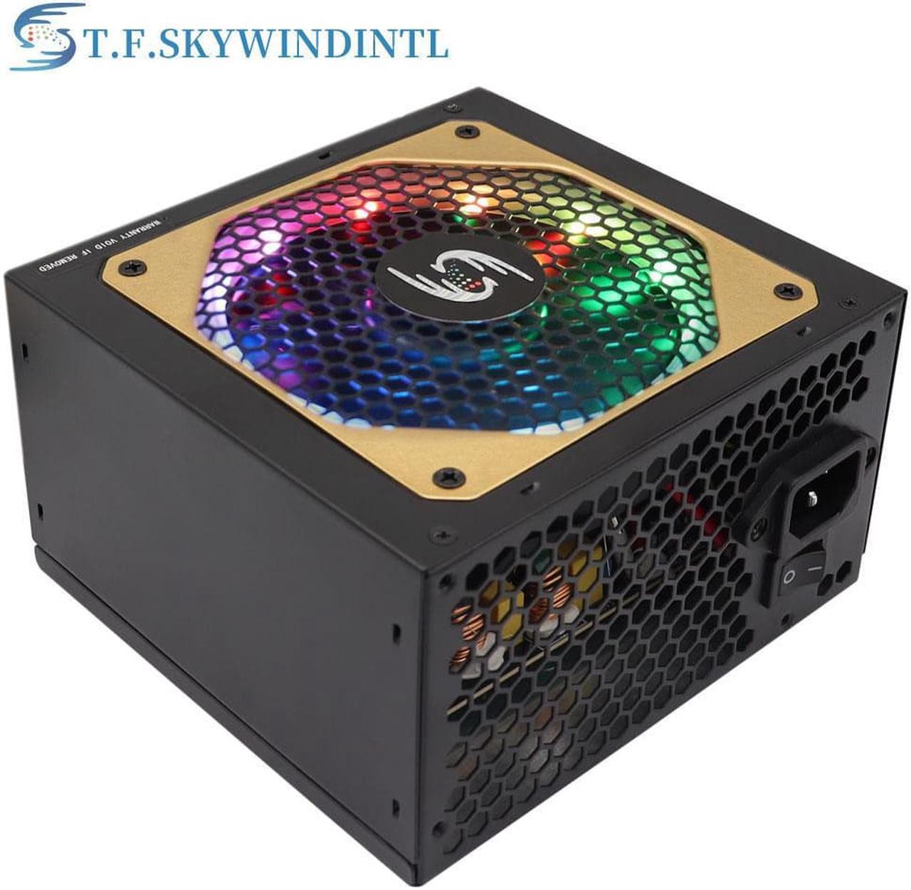 RGB 850w PC Power Supply Max 1200w PSU 220V Bivolt For ATX Computer Case Gaming 20/24PIN 12V Desktop Source BTC EU Plug