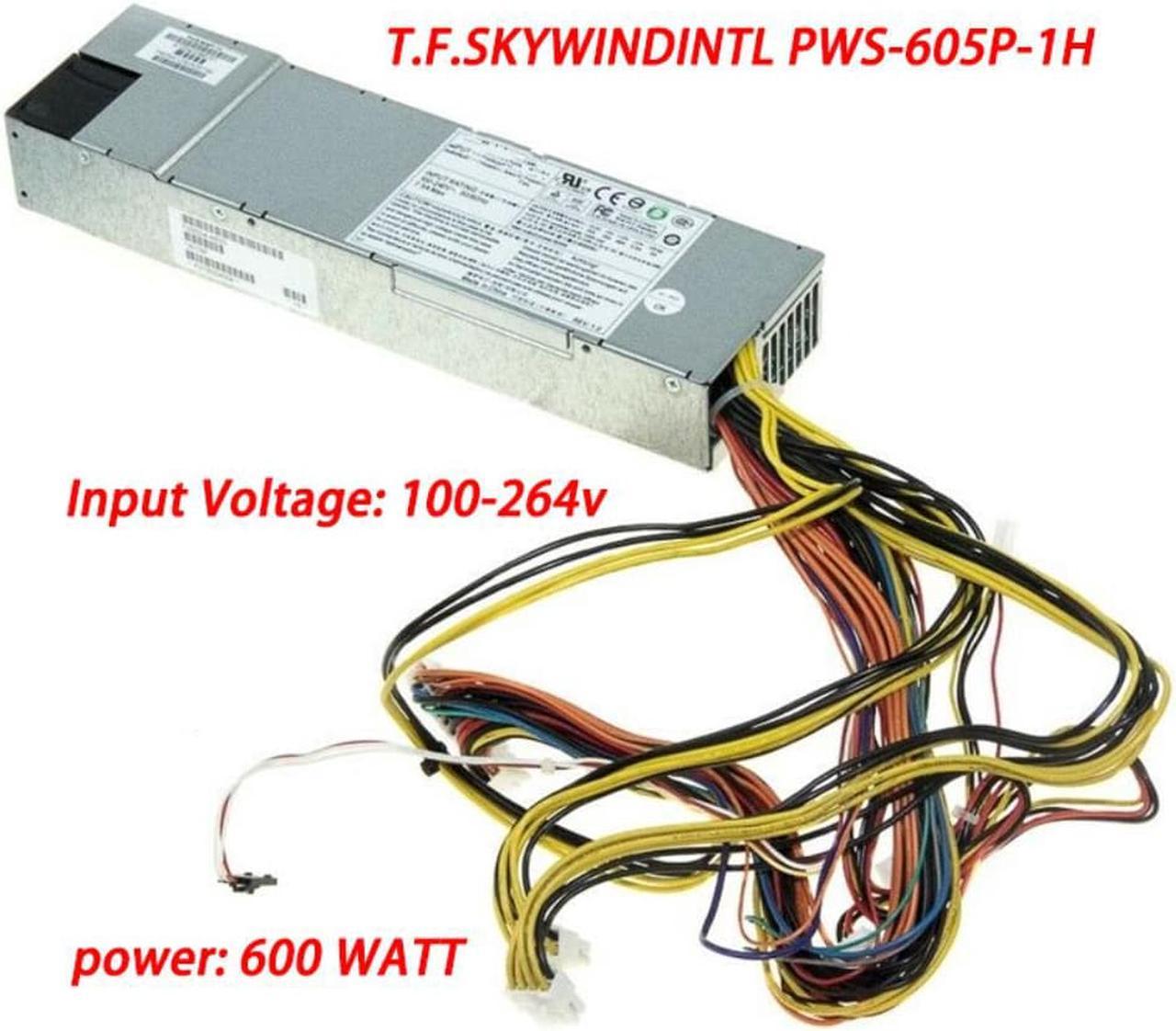 600W 1U Server PSU PWS-605P-1H 600W POWER SUPPLY ATX 24-PIN 80 PLUS PLATINUM