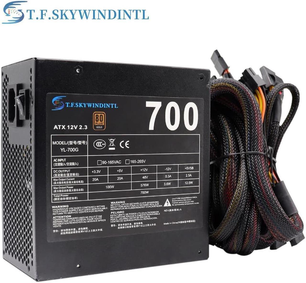 PC Power Source 900w Max For Intel AMD 24 Pin 12V ATX PC Fonte Rated 700w max800w gold 80 PLUS