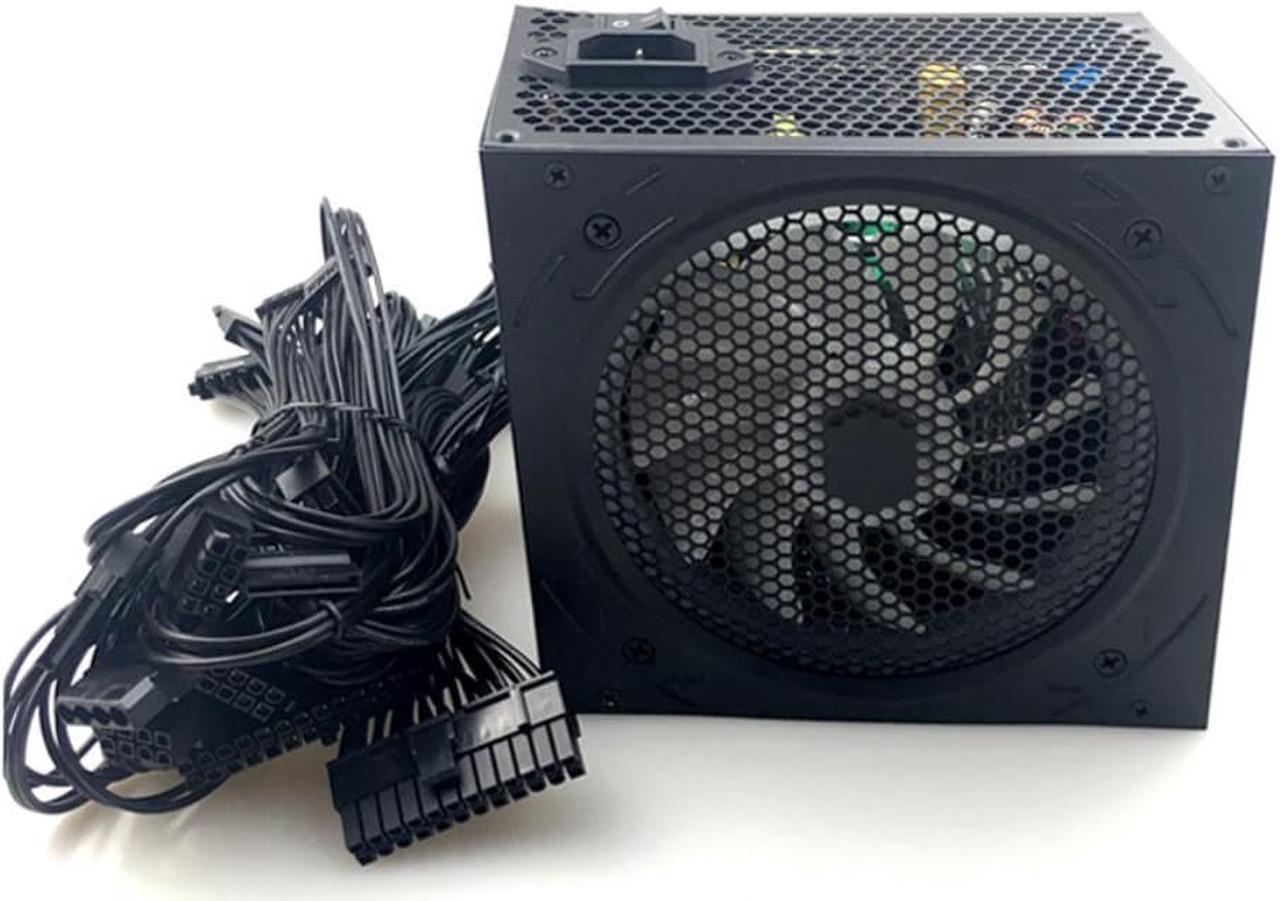 700W PC PSU Power Supply Black Gaming Quiet 120mm Fan 24Pin 12V ATX 24Pin Computer Power Supply For Desktop Game Gaming PSU