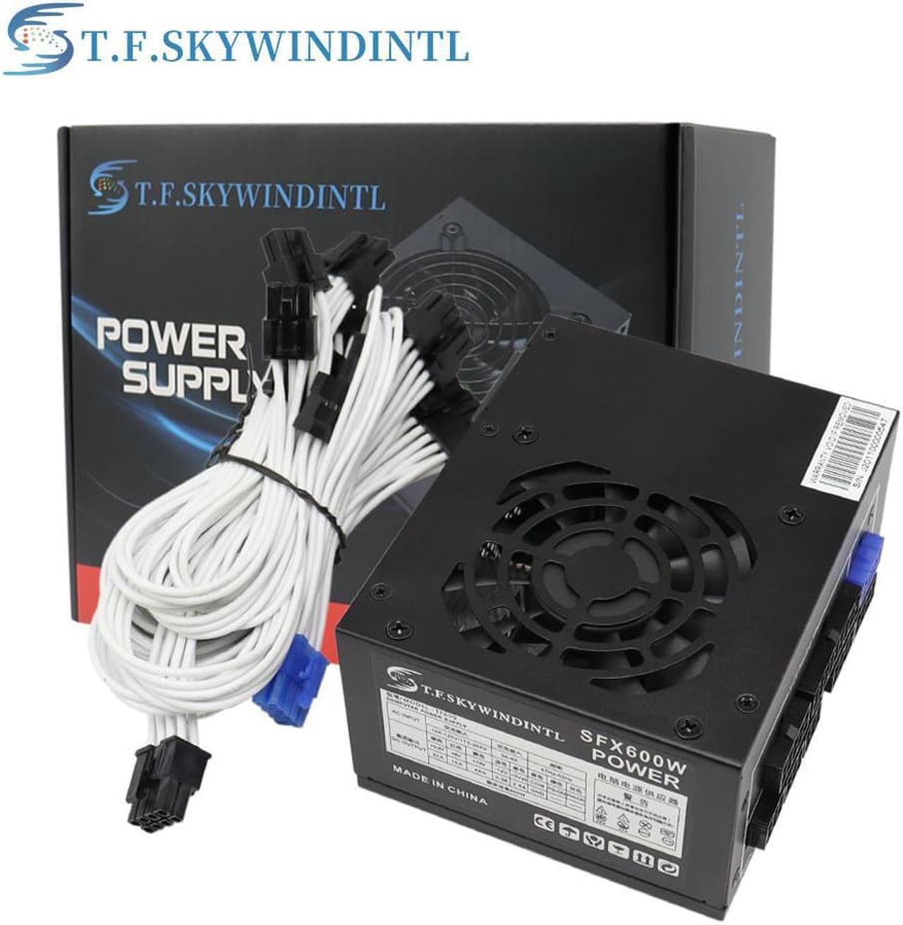 Full Module SFX PC Power Supply Server PSU Rated Real 600W Source Max 750W 24PIN Gaming Desktop Computer