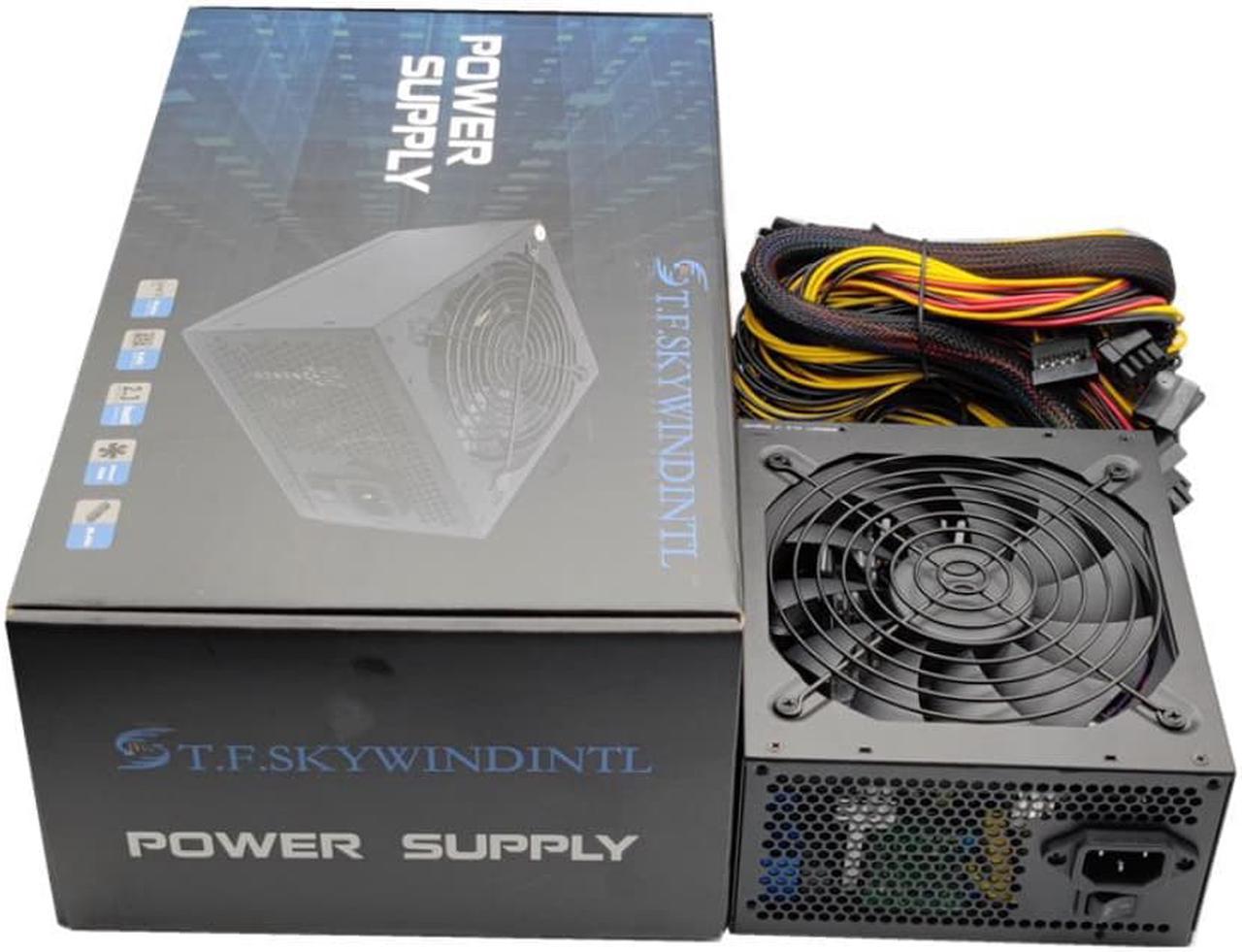 Long GPU 6+2PIN Cable 2000W PSU ATX 12V ETH Asic Bitcoin Miner Ethereum Mining Power Supply PC 8 Graphics Cards