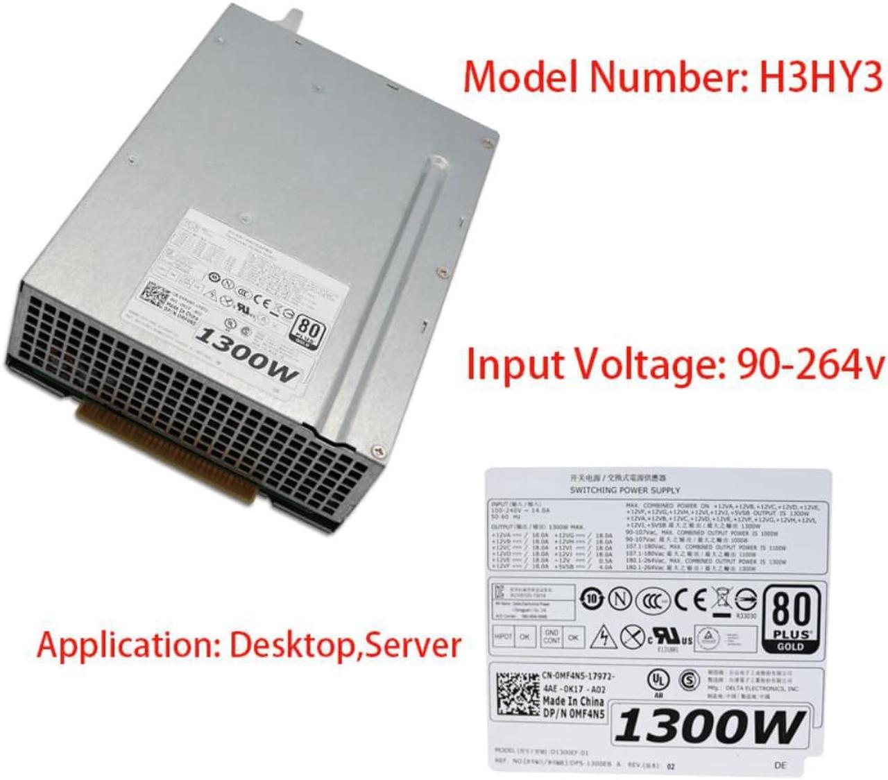 T7910 T5810 T7810 T7610 1300W Server Power Supply H1300EF-02 D1300EF-00 D1300EF-01 D1300EF-02 H3HY3 V5K16 MF4N5