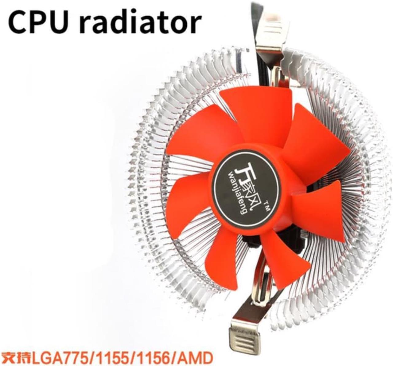 Universal Computer CPU Cooler Radiator Led Heat Sink AMD Intel Silent 3Pin PC CPU Cooling Cooler Heatsink Fan