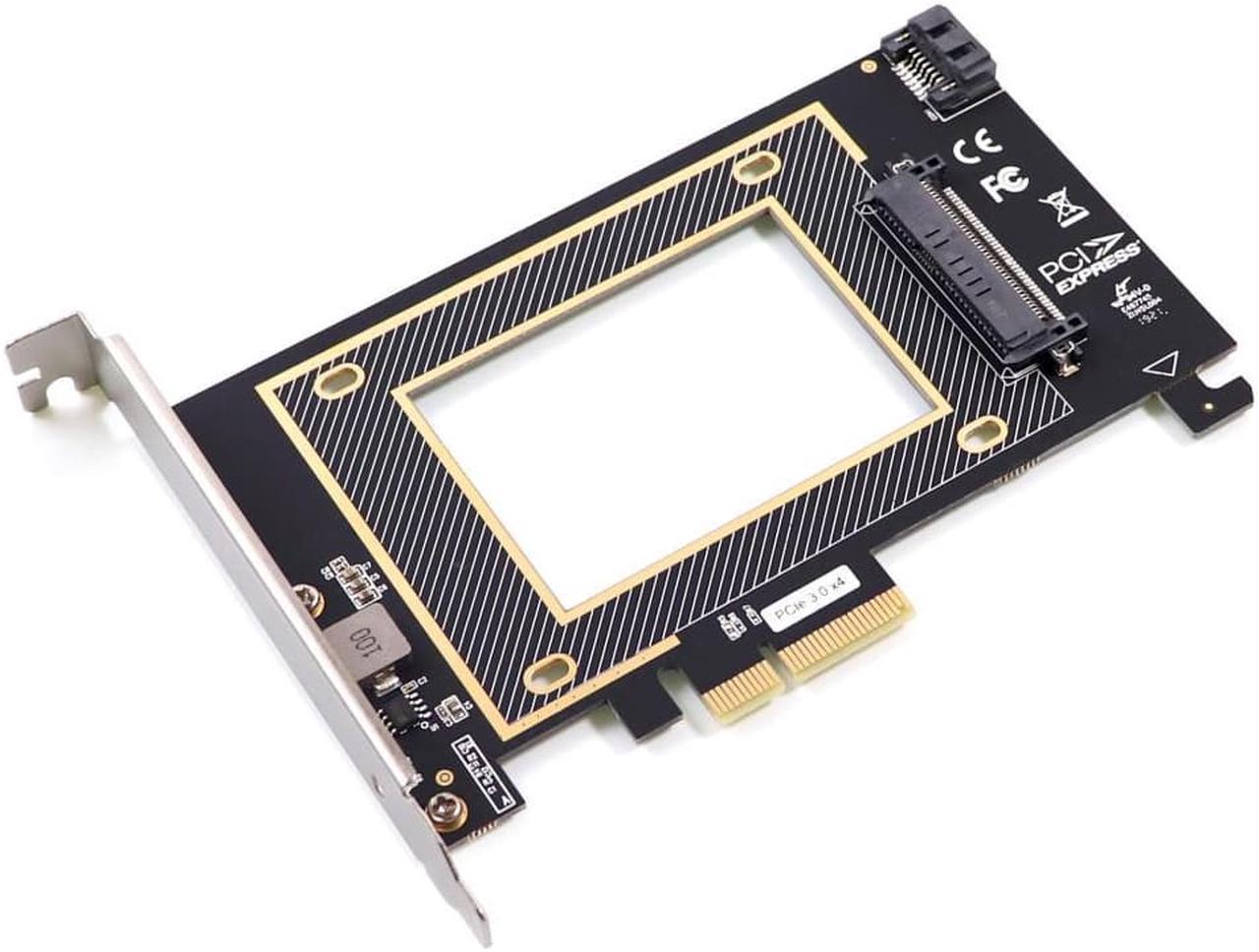 PCIE Riser PCI Express X16 to U.2 SFF8639 Adapter NVMe SSD Expansion Card U.2 SAS SSD SATA 7+15 SSD 2.5-Inch Solid State