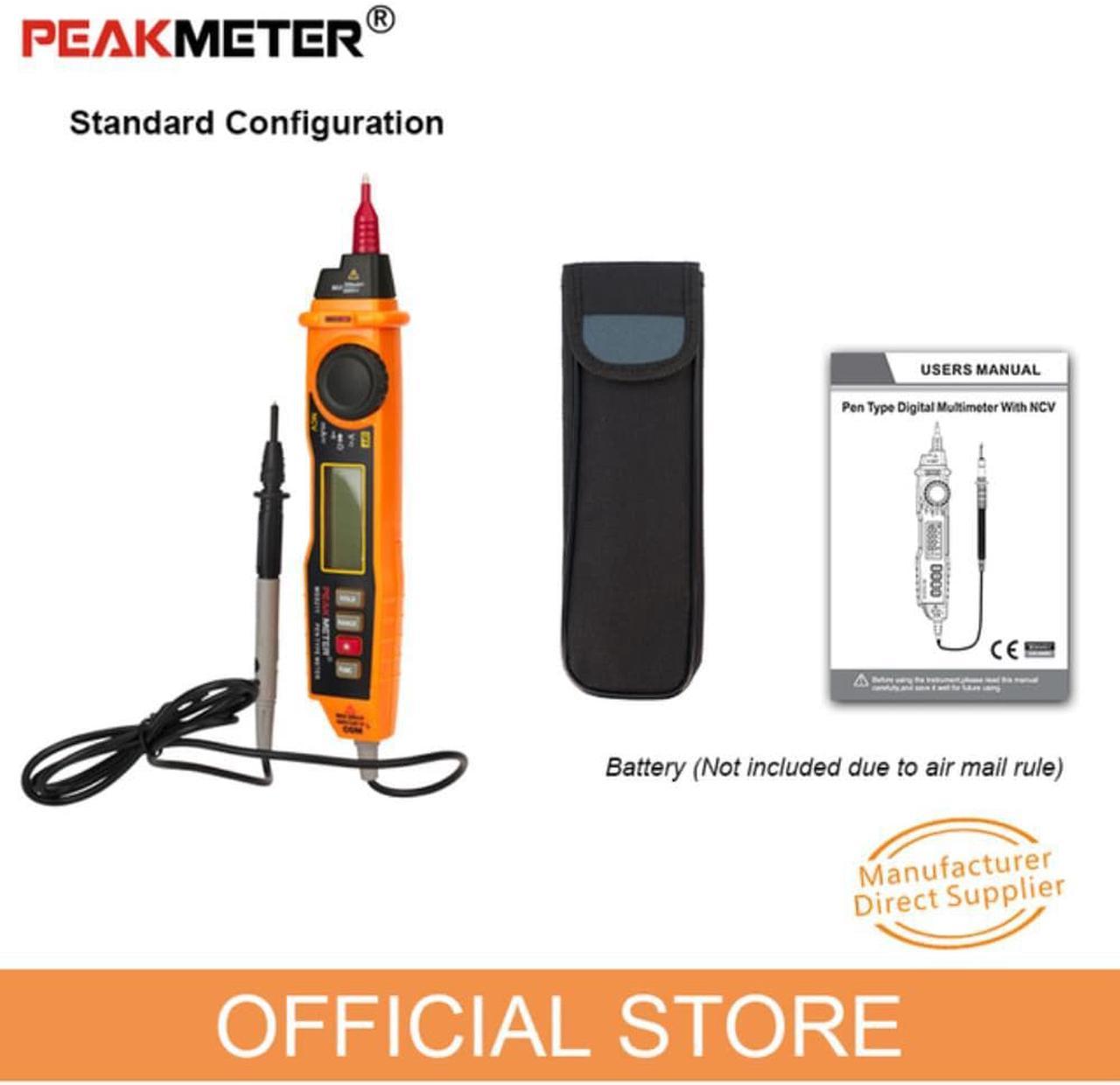 PEAKMETER MS8211 Digital Multimeter 2000 Counts Pen Type with Non Contact  ACV/DCV Electric Handheld Tester