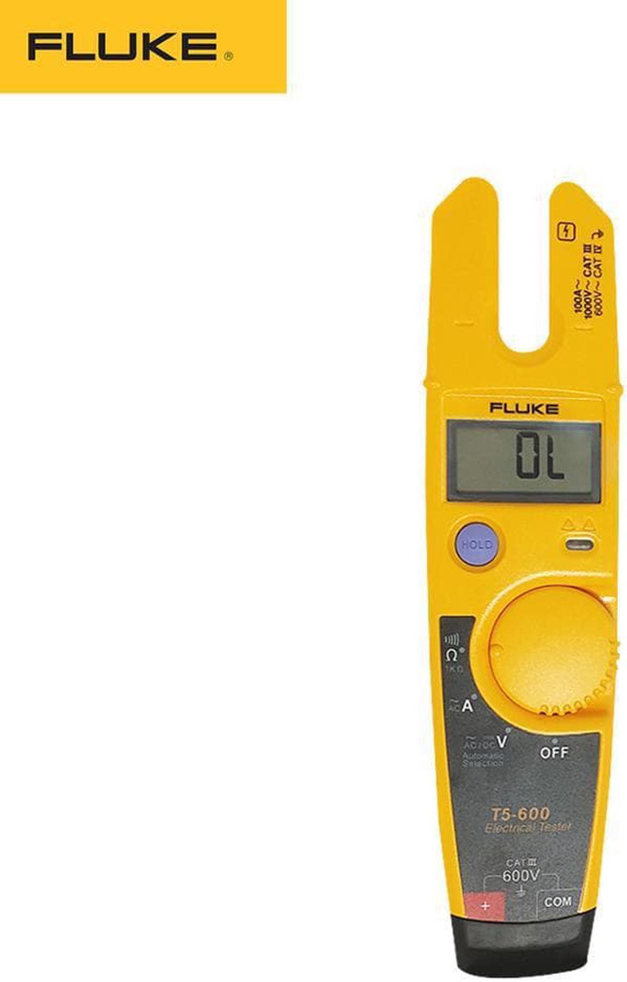 Fluke T5-600 voltage continuity tester high precision open clamp meter multimeter portable