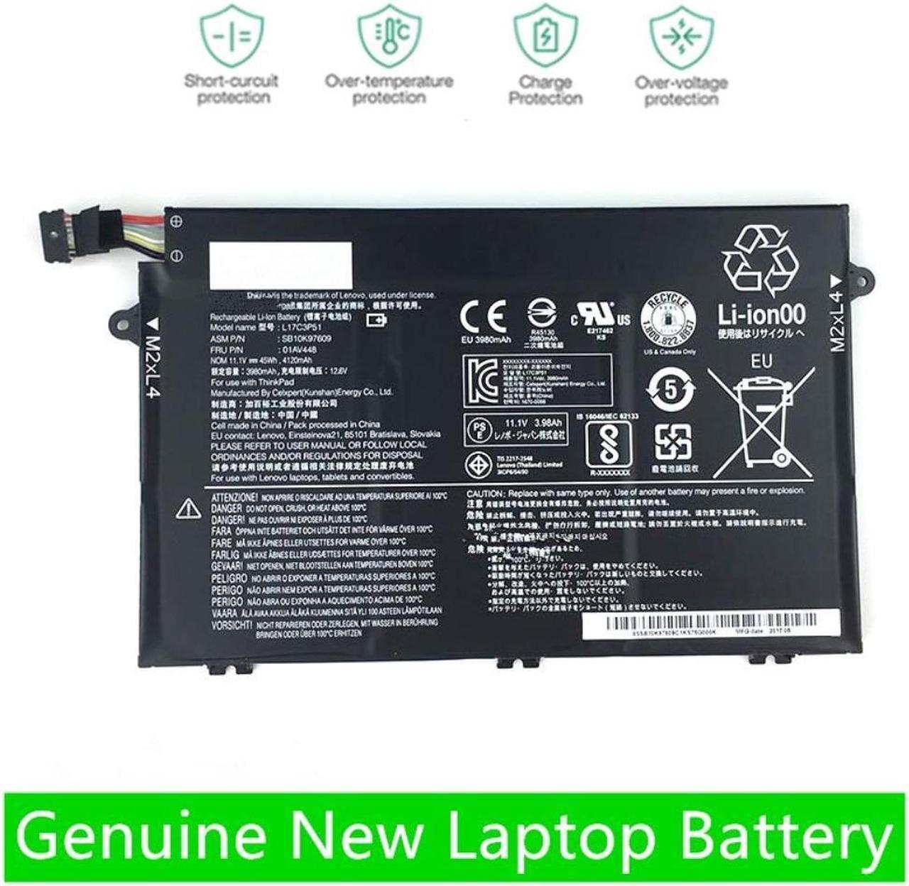 Genuine L17C3P51 01AV448 L17M3P53 For Lenovo ThinkPad L470 L480 E480 E580 L580 L590  SB10K97612 SB10K97610