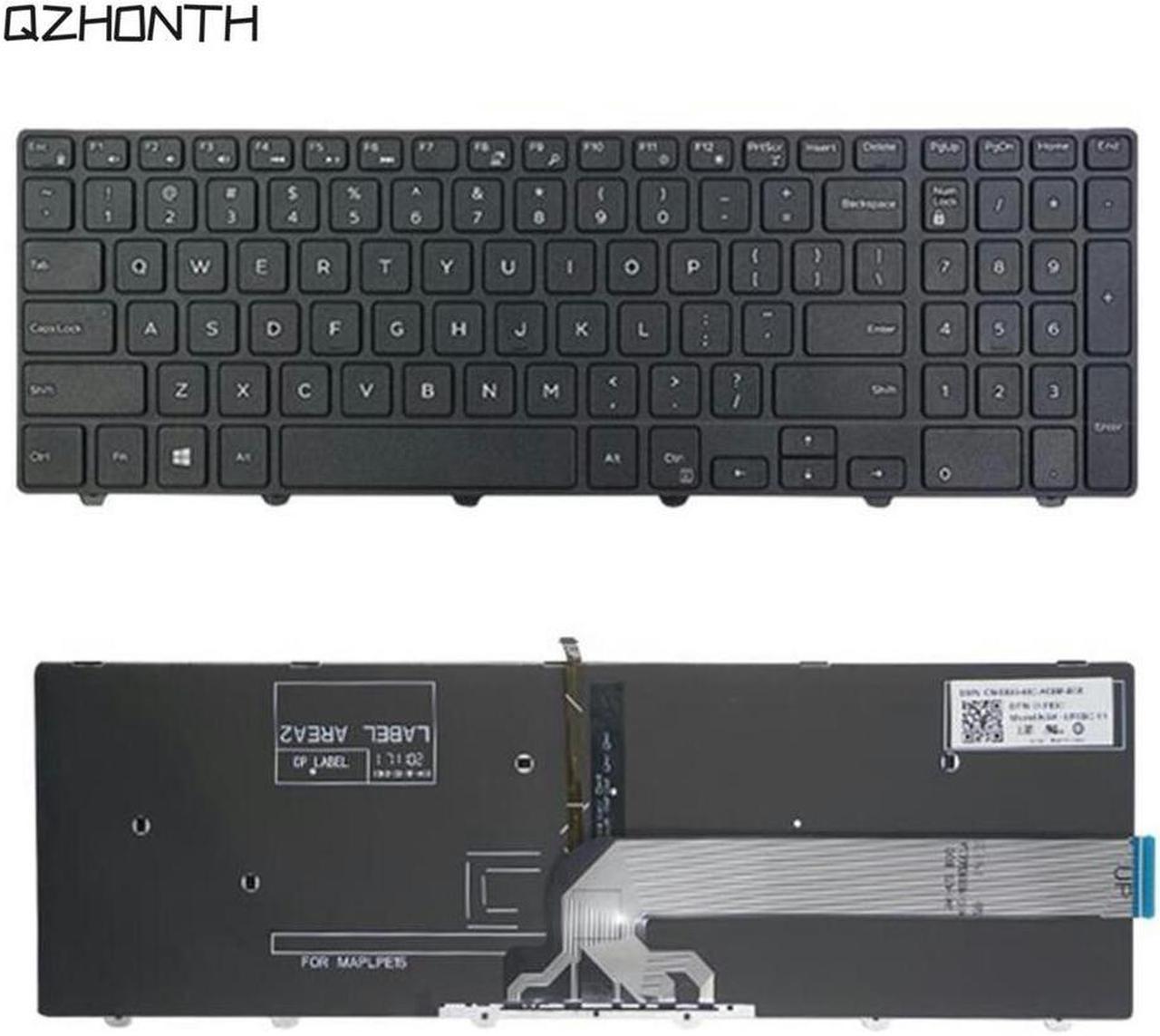 For Dell Inspiron 15 7000 series 15-7557 15-7559 7557 7559 US Keyboard with Backlight White