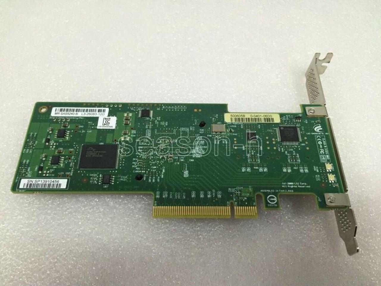 Alt view image 2 of 3 - LSI MegaRAID 9240-8i 8ports PCI-E 6Gb RAID Controller card Raid  0, 1, 5, 10, 50
