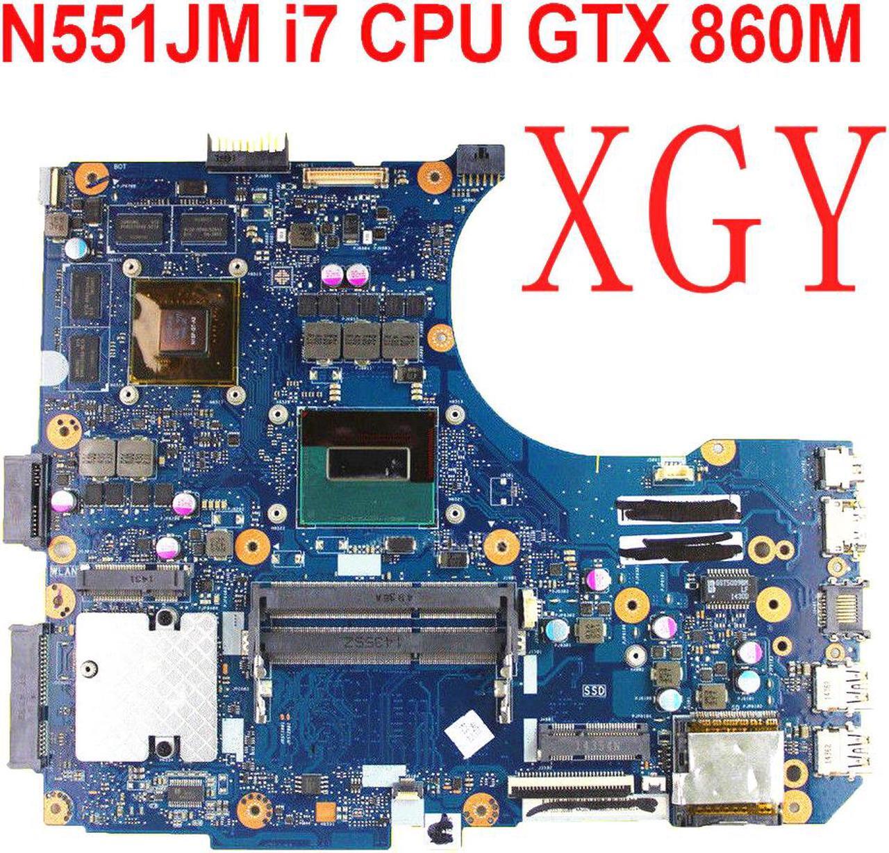 Main image of Laptop Motherboard For ASUS n551jm N551J N551JK N551JM N551JW  motherboard with i7 CPU GTX 860m 2g 100% Test ok