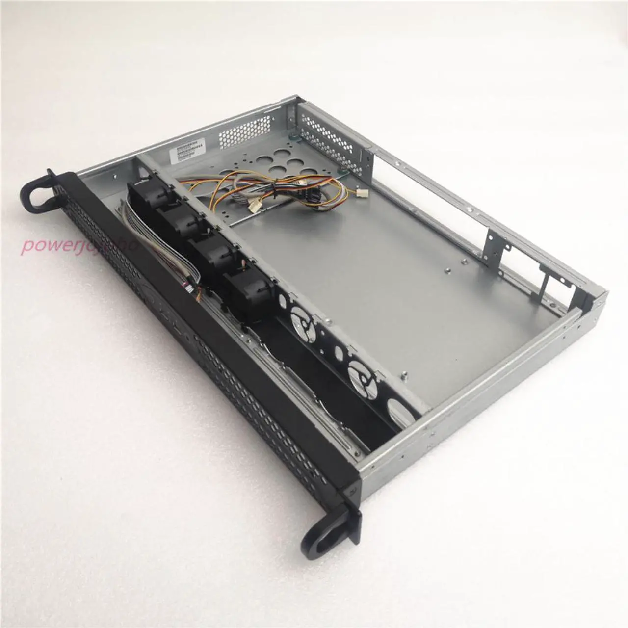 Alt view image 4 of 4 - 19 inch rack-mounted server chassis TOP1U300 1U short computer case support MINI-ITX motherboard  300MM depth 1.0MM SGCC