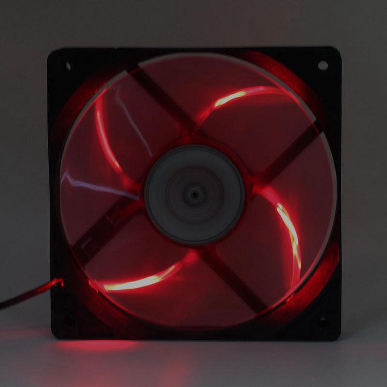 RL4R S12025L 12cm Chassis Red LED cooling Fan 12V 0.35a 12025 Light Included Cooling Fan