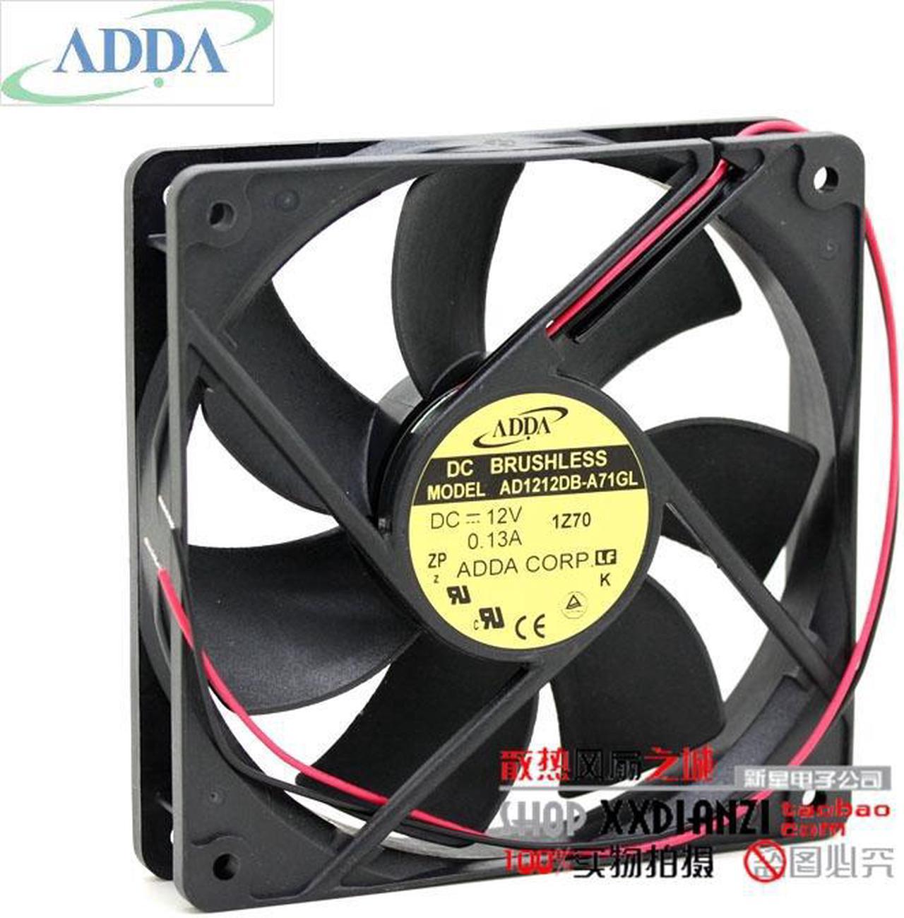 FOR ADDA AD1212DB-A71GL 12V 0.13A 12025 chassis power silent cooling fan