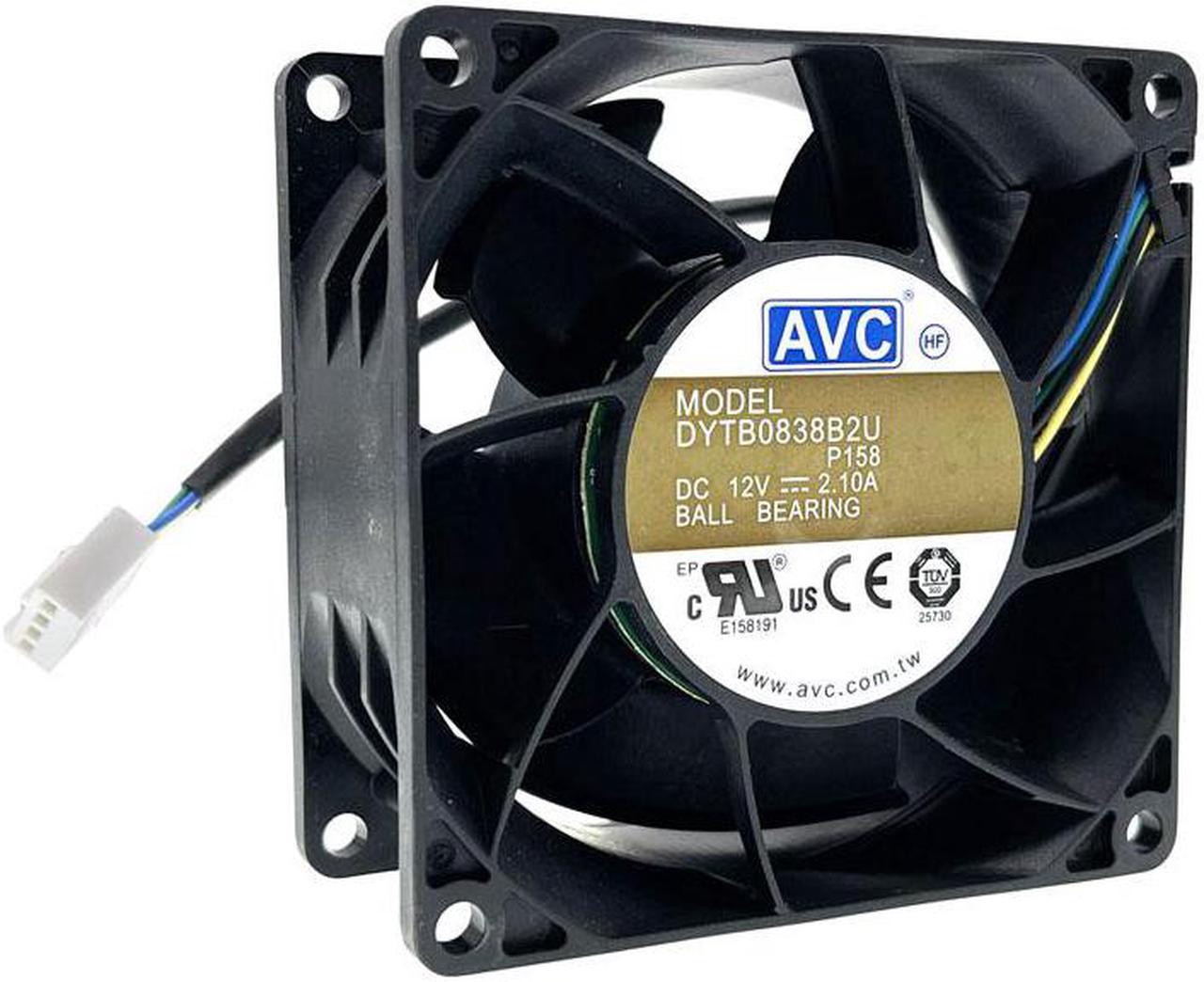 80mm High Speed CFM AirFlow DC 12V Dual Ball Bearing PWM Cooling Fan Computer PC,80X80X38mm 10000RPM Case Powerful Cooler