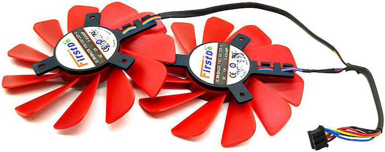 85MM FDC10U12S9-C 0.45AMP 4Pin Cooler Fan Replacement For XFX RX 560D RX 570 RX 580 RX Vega Graphics Video Card Cooling Fans