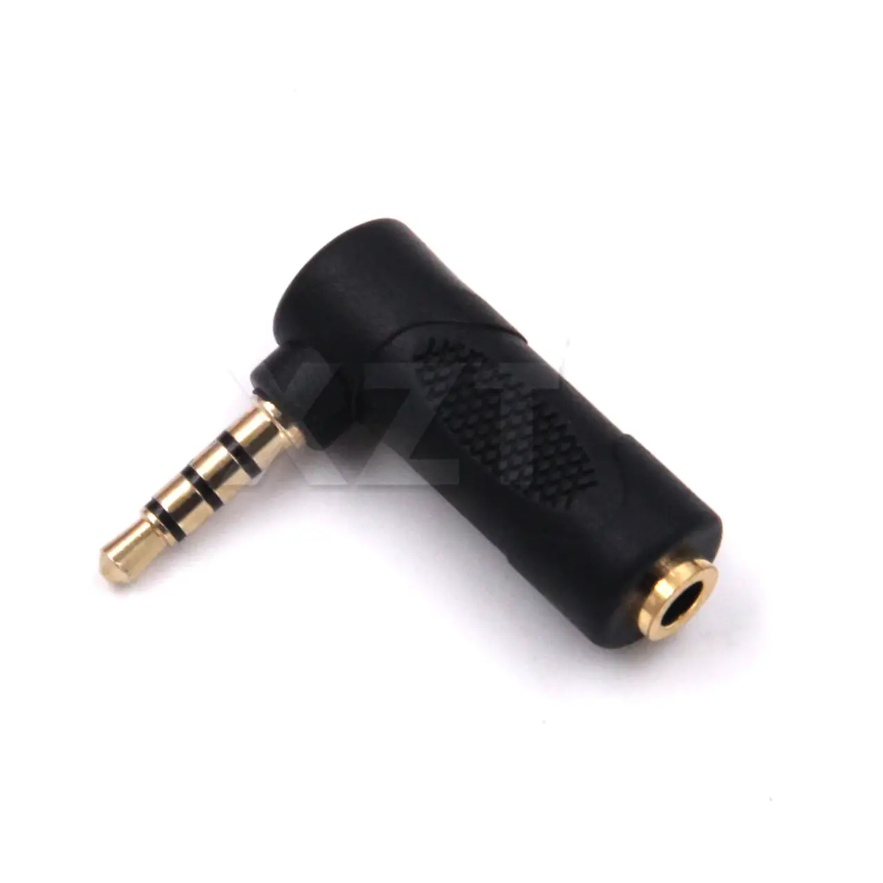 Alt view image 3 of 3 - Extensor de áudio para fone de ouvido, extensor de áudio estéreo fêmea com 10 m, 90 graus, 4 polos, 3.5mm macho e 3 polos, 3.5mm