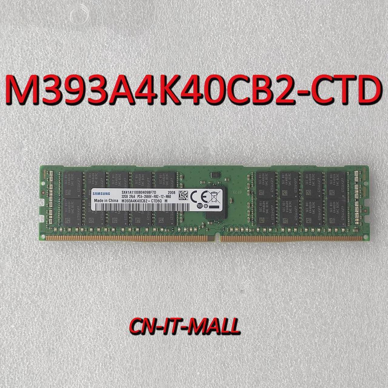 M393A4K40CB2-CTD M393A4K40CB2-CTD6Q 32G 2RX4 PC4-2666V ECC REG  RAM SERVER  MEMORY