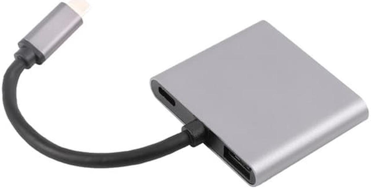 Main image of 4 in 1 Type C Adapter USB C to Dual HDMI-Compatible PD USB 3.0 Charge Port USB-C Converter Cable for