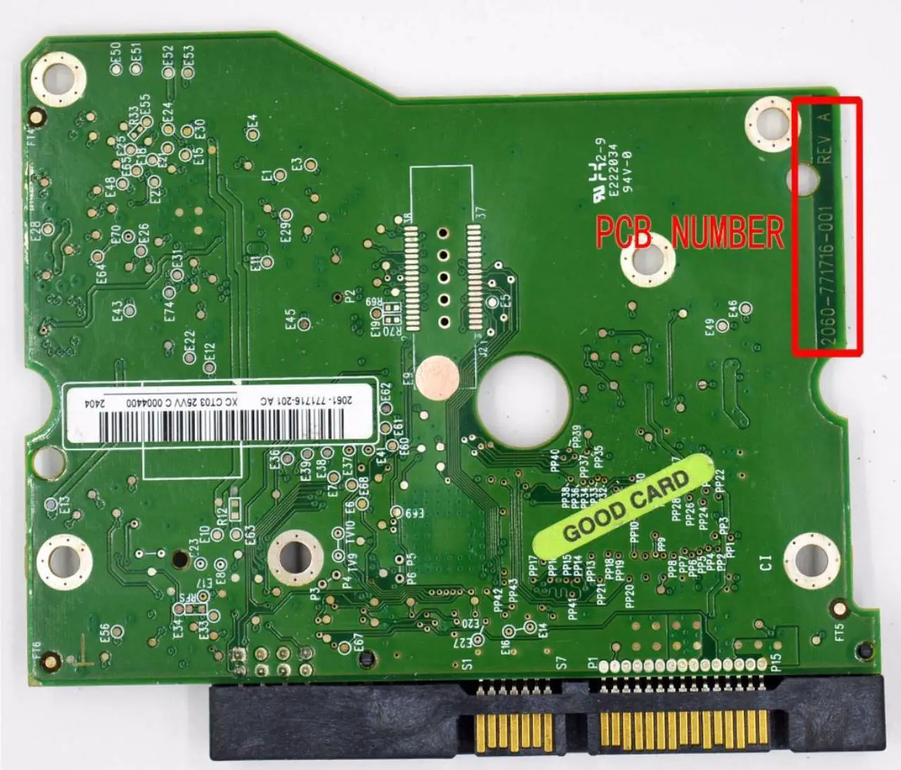 PCB pour disque dur 3,5″ IDE 200GB Western Digital WD2000BB, carte 2060