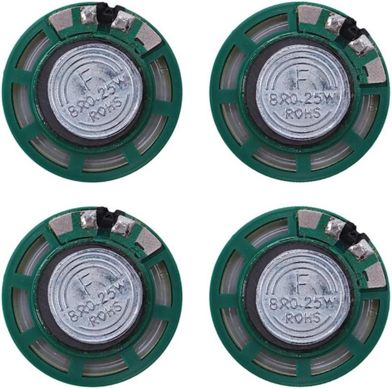 4 Pcs 1/4W 0.25W 8Ohm 27Mm Round External Magnet Speaker Speaker,Sound Amplifier,Speaker Accessories