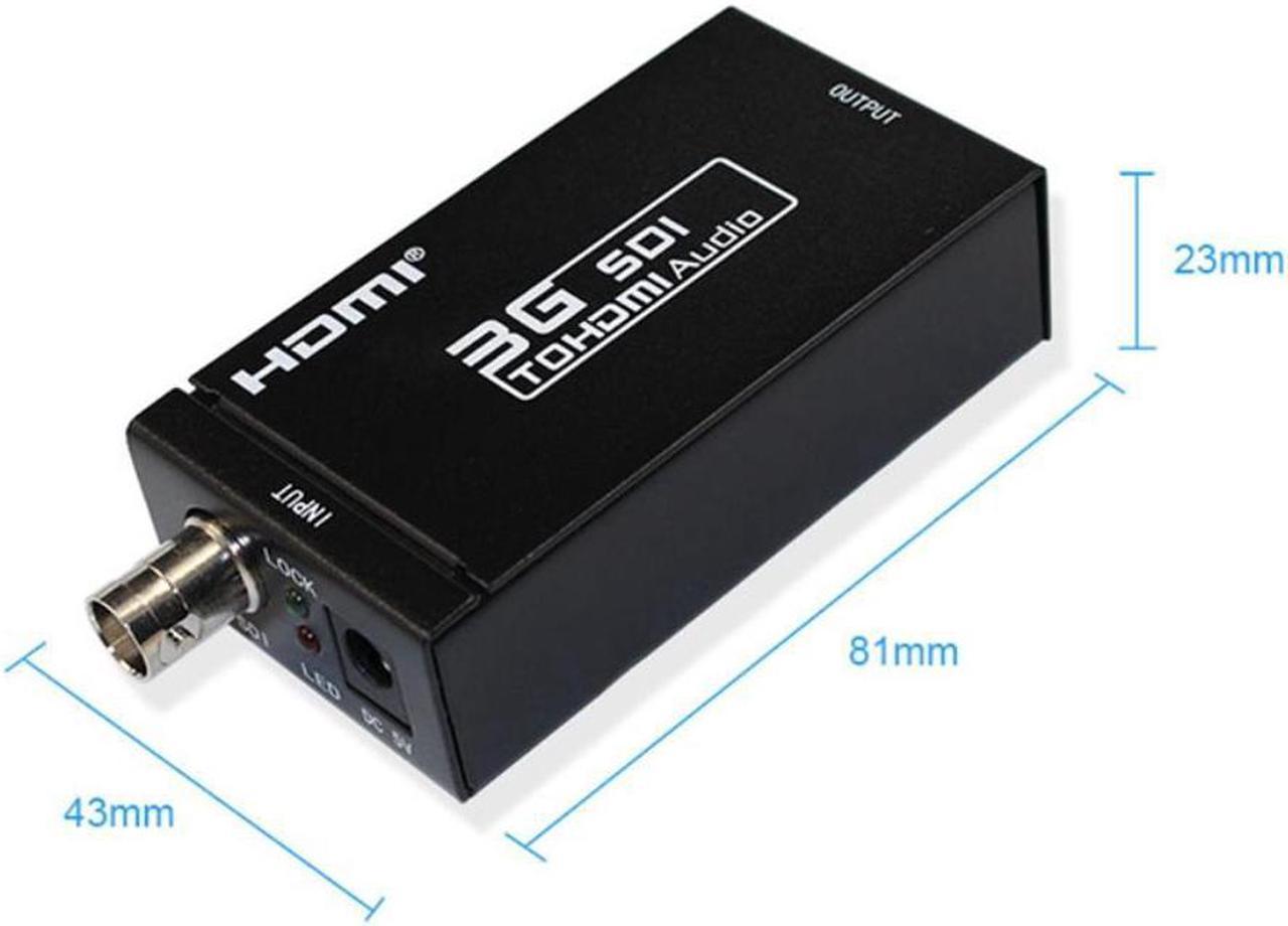 3G SDI To HDMI Converter BNC Coax 1080P Monitor HDTV Audio Adapter & 1080P HDMI To SDI Converter Adapter Coaxial Cable