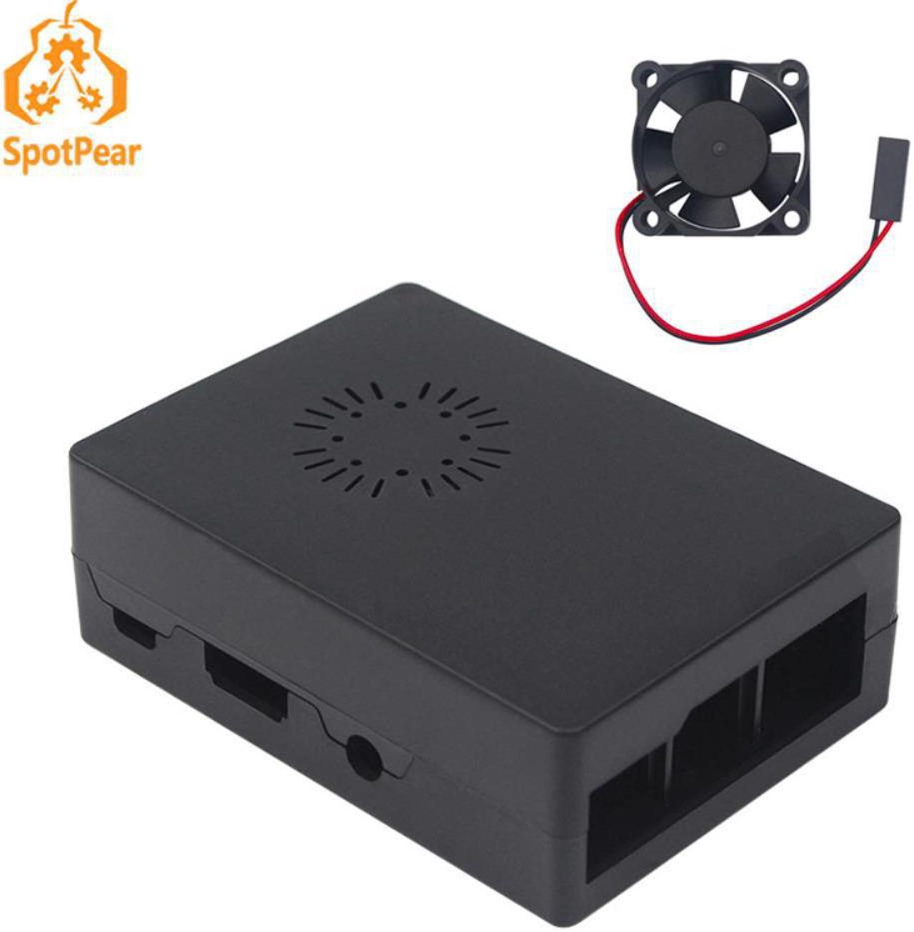 Raspberry Pi 3 Model B + Black Case  with fan  for Raspberry Pi 3B/ 2B/B