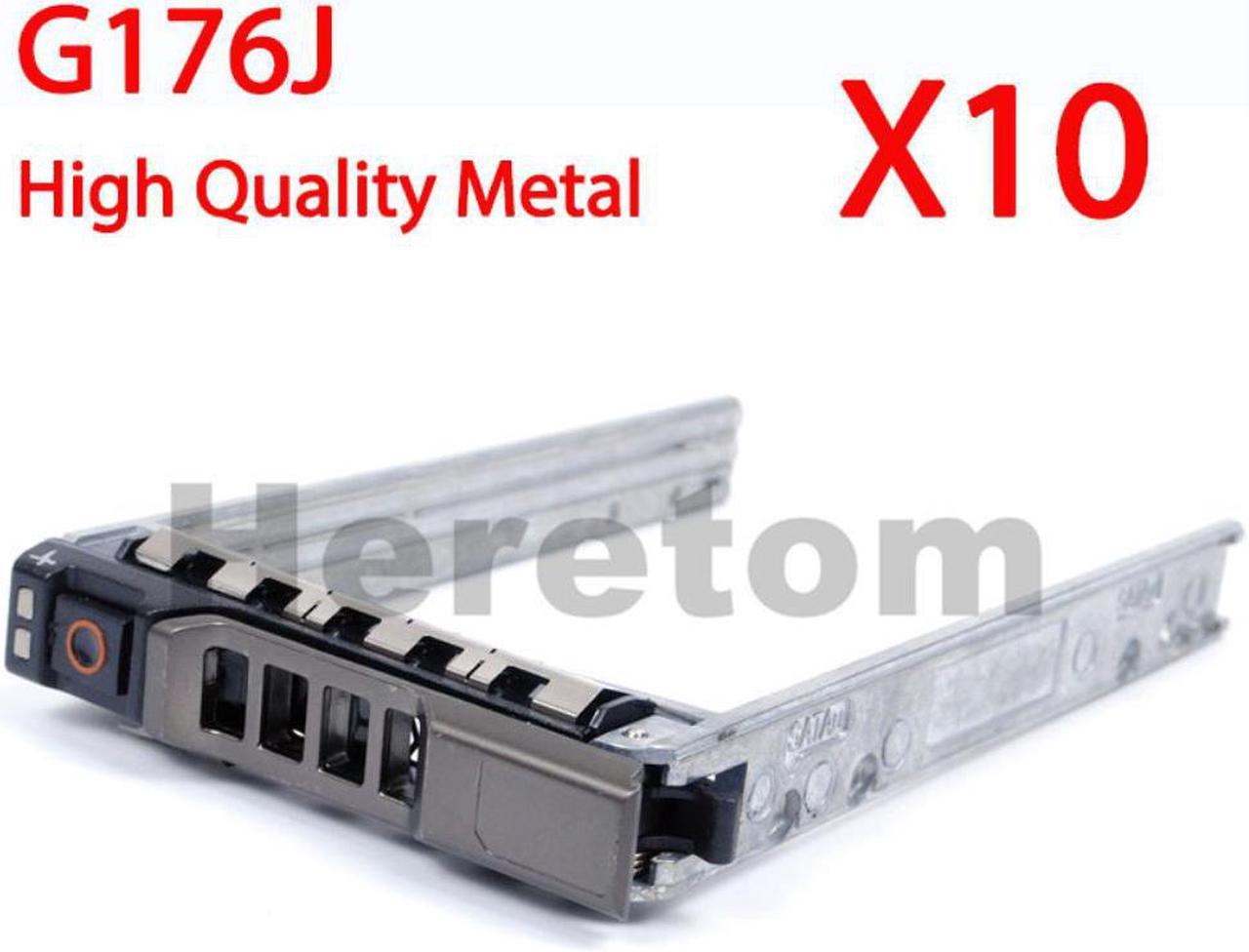 10pcs 2.5" HDD Tray Caddy for DELL R720 R710 R810 R910 R730 R620 R610 Hard Disk Caddy Bracket G176J 0KG7NR Metal