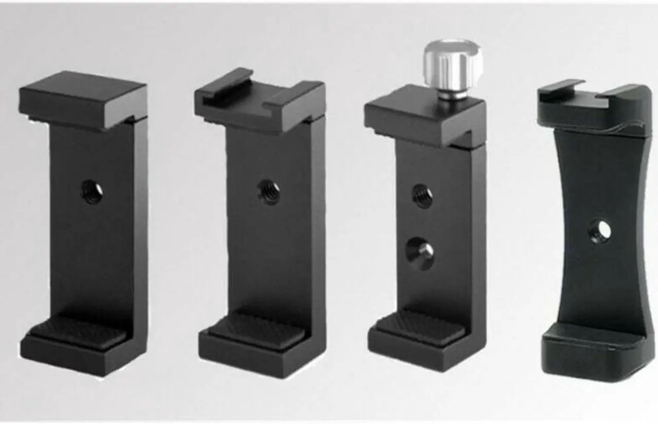 Main image of Universal Phone Tripod Mount Adapter With Cold Shoe Clip Holder For SmartPhone