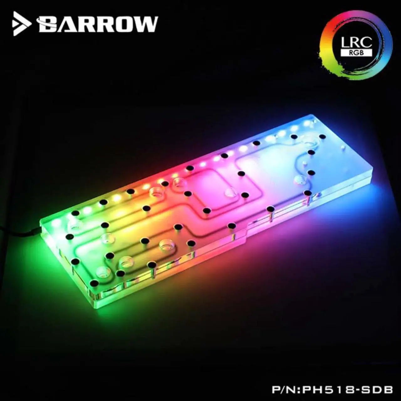 Alt view image 2 of 3 - Barrow water tank for PHANTEKS 518 Computer Case Chasis ,RGB reservoir ,support sync motherboard PH518-SDB, cooler