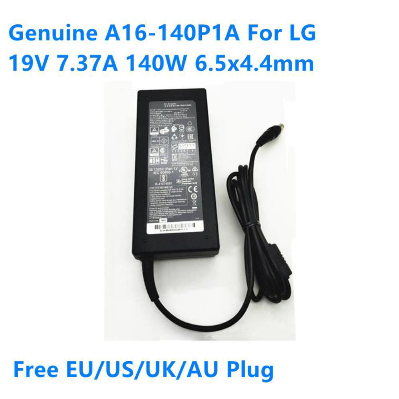 thumbnail image 2 of 19V AC Adapter For LG 34UC97 34UM94 Curved UltraWide LED Monitor – UpBright Power Cord 2 of 2