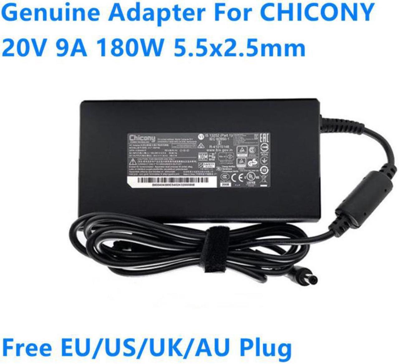 20V 9A 180W CHICONY A17-180P4B A180A051P AC Adapter For MSI GF65 THIN 10UE WS66 WS75 Gaming Laptop Power Supply Charger