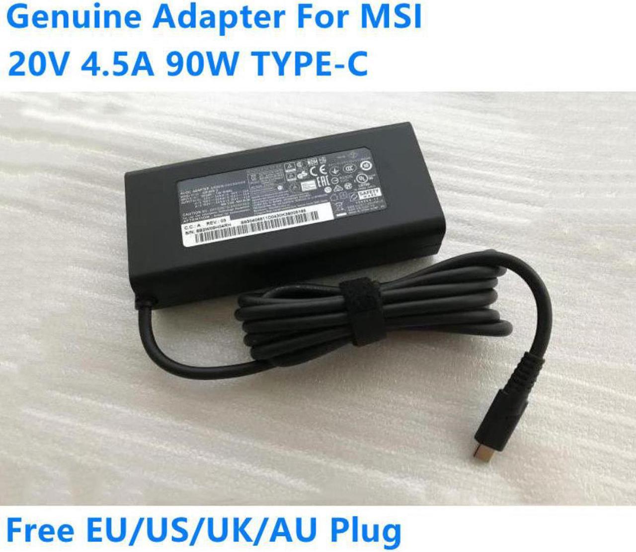 20V 4.5A 90W TYPE-C ADP-90FE D Power Supply AC Adapter For MSI 5V 3A 9V 3A 10V 5A 12V 5A 15V 5A Laptop Charger