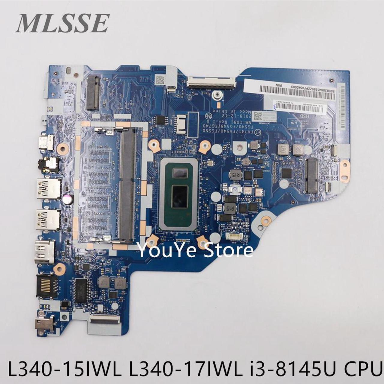 For Ideapad L340-15IWL L340-17IWL For Lenovo V340-17IWL Laptop Motherboard i3-8145U CPU NM-C091 5B20S41685 5B20S42908 5B20S41686