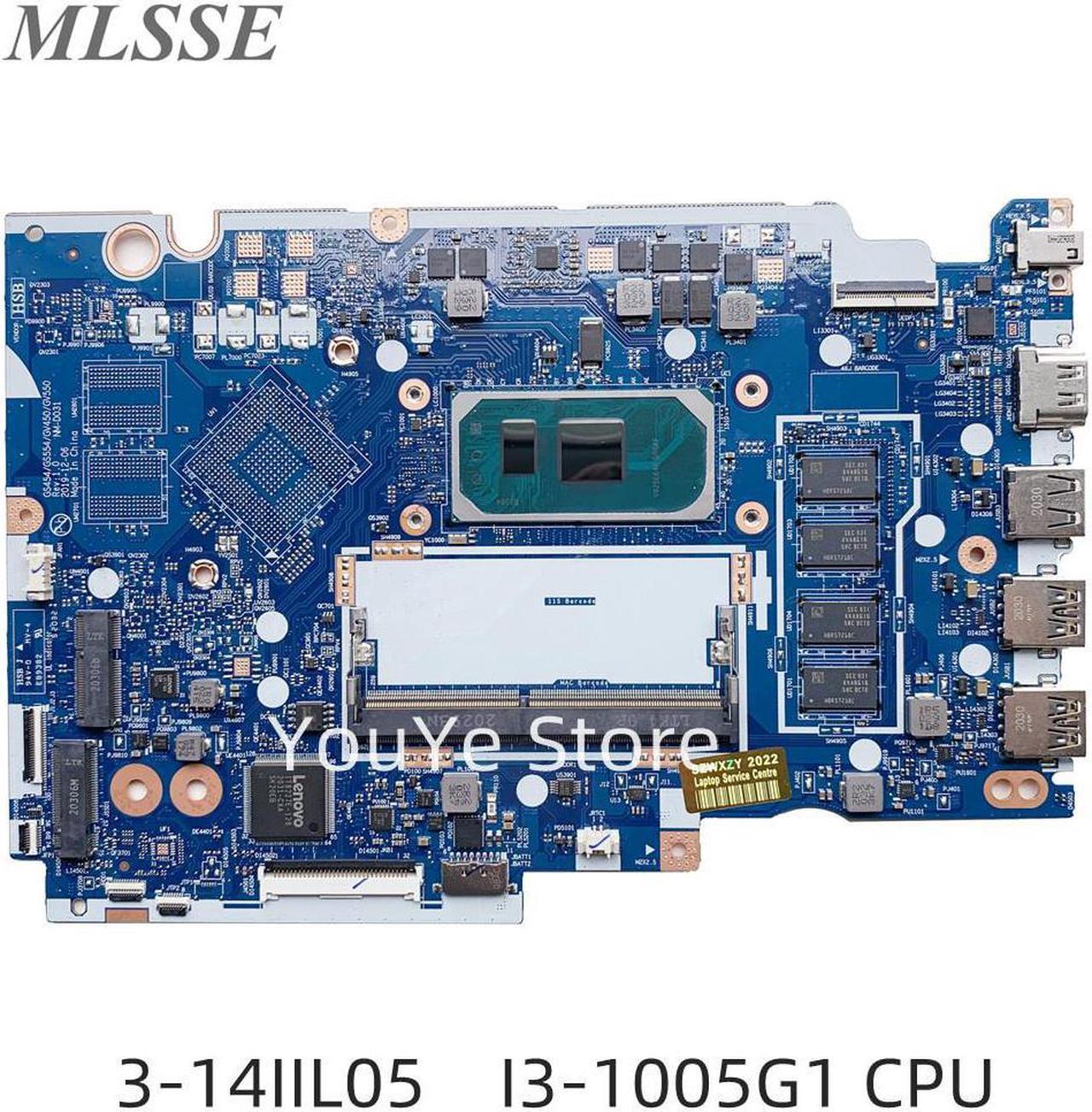 For Lenovo Ideapad 3-14IIL05 Laptop Motherboard NM-D031 I3-1005G1 CPU 4G RAM 5B21B37211 5B20S44249 100% Tested