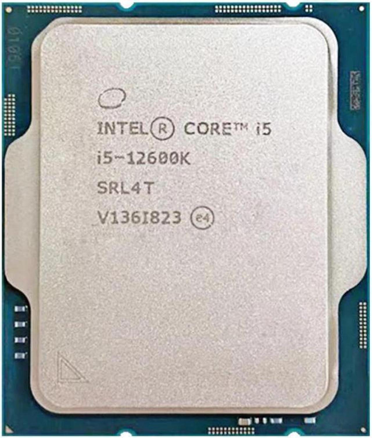 Intel Core i5-12600K i5 12600K 3.4 GHz Ten-Core Sixteen-Thread CPU Processor 10NM L3=20M 125W LGA 1700 No cooler