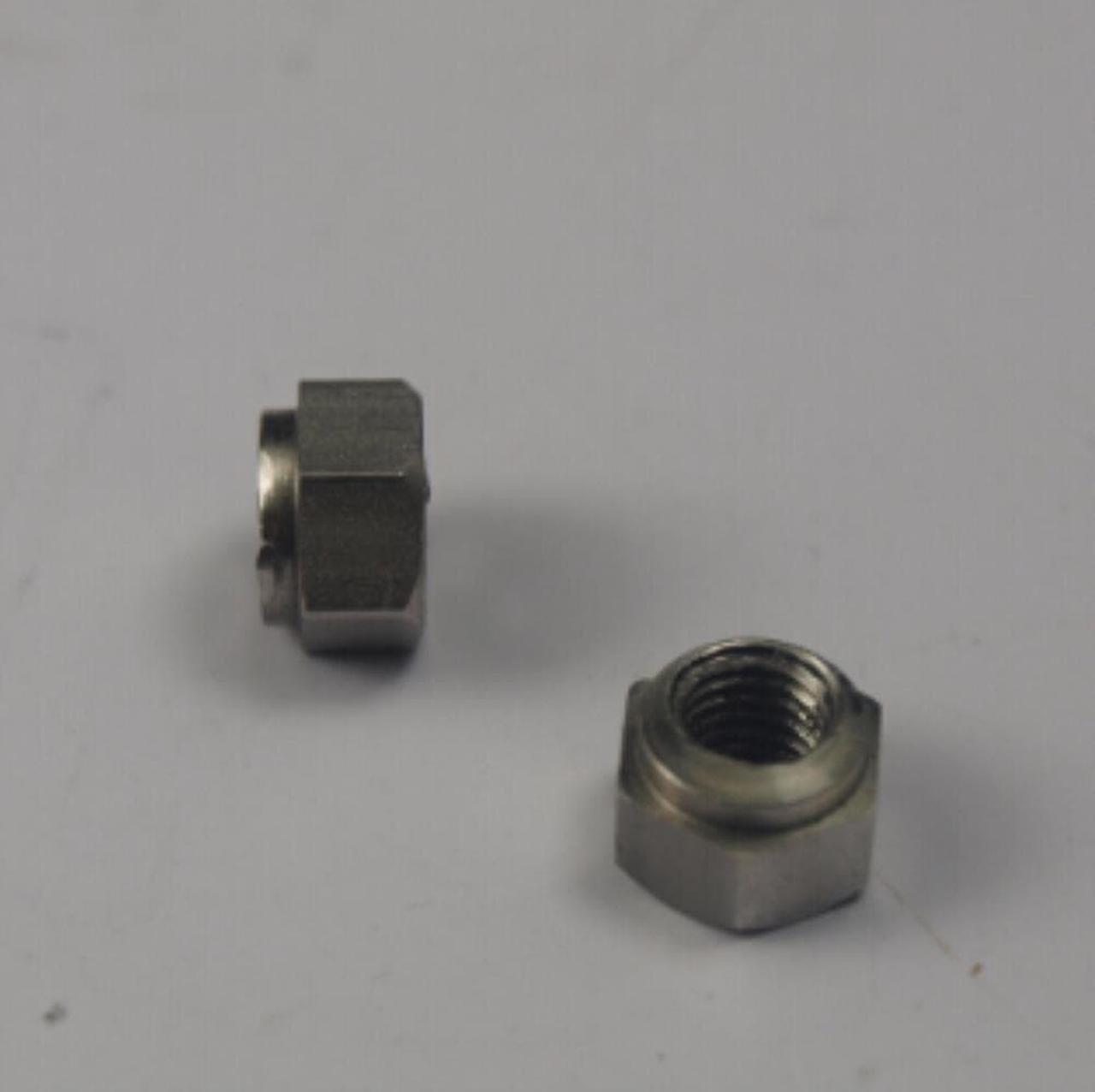 Alt view image 3 of 3 - stainless steel M5 Eccentric Nut for V wheel Eccentric nut, M5 off center (eccentric) M5 thread for Reprap 3D printer