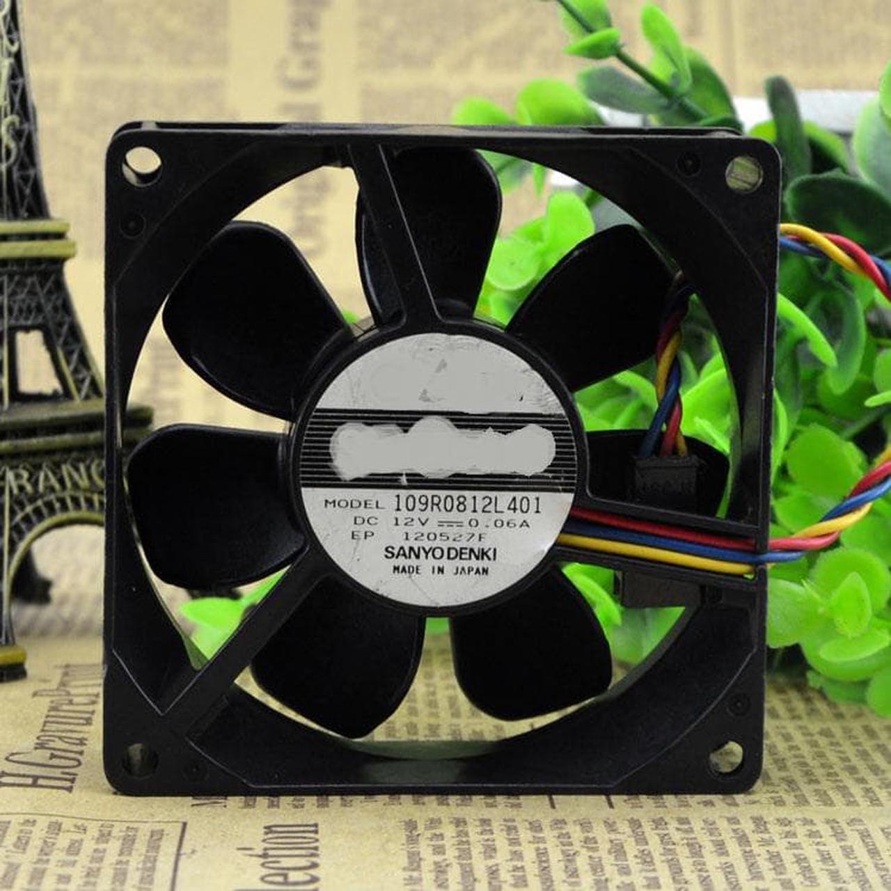 Alt view image 3 of 3 - 8 cm chassis fan 8025 12V 0.06A 3 line super quiet 109R0812L401