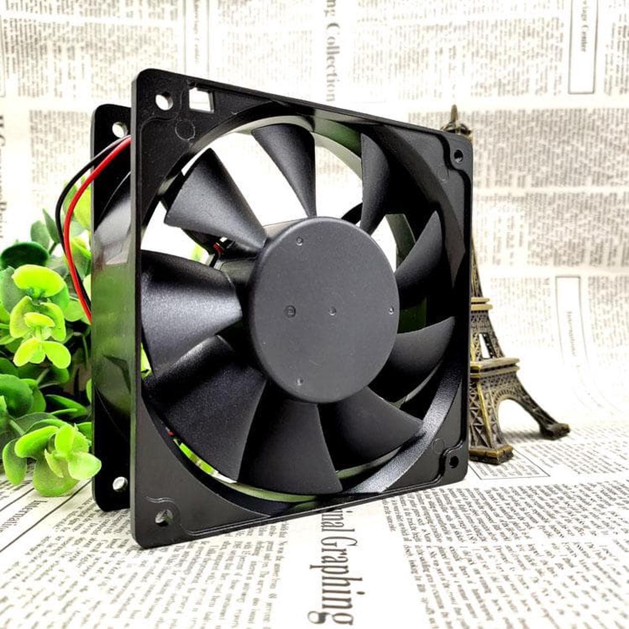 Alt view image 2 of 3 - The AD1248HB-F91GP 12038 48V 0.52A 12CM 2 wire heat dissipation fan