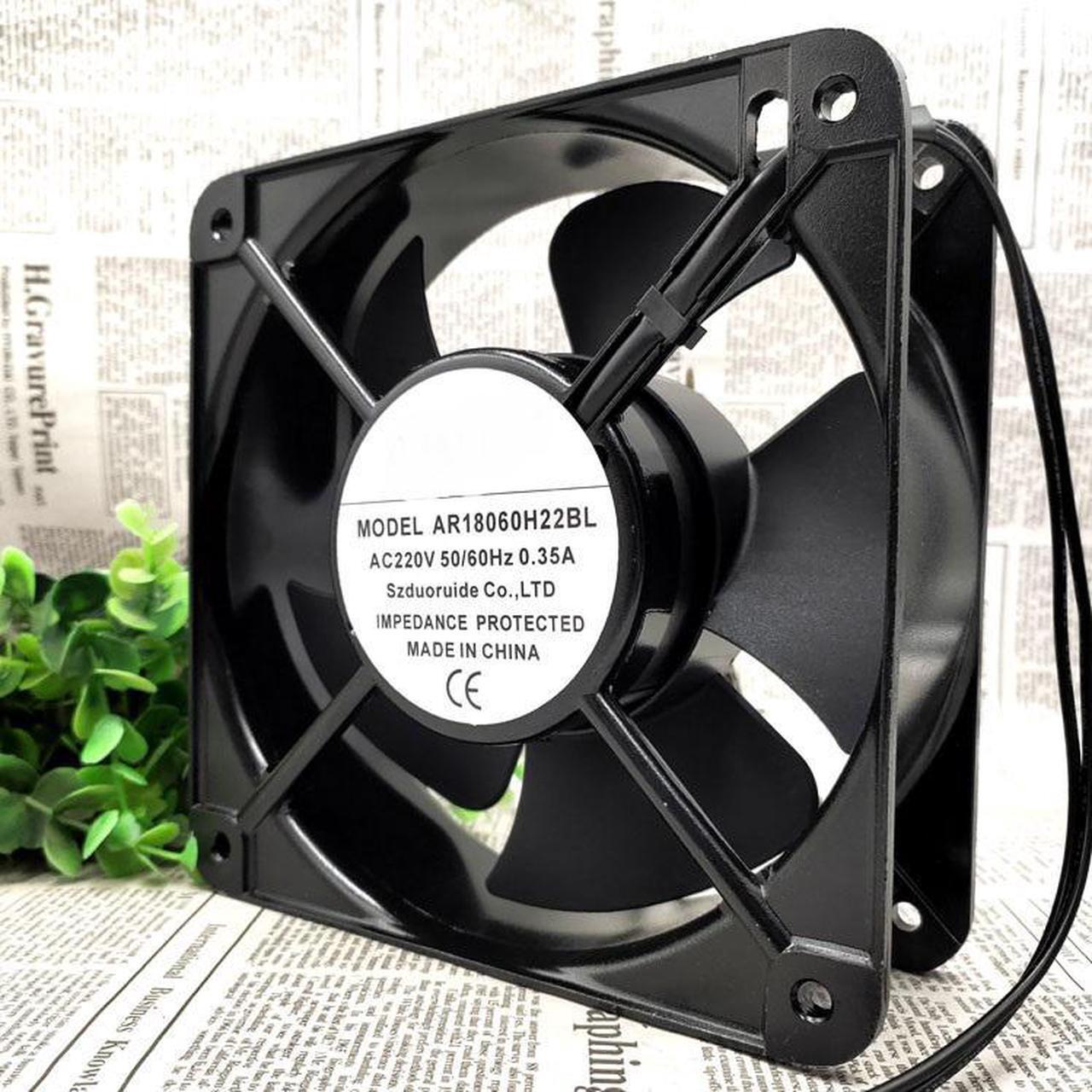 Main image of AR18060H22BL 18060 220V 0.35A 2PIN metal heat dissipation fan