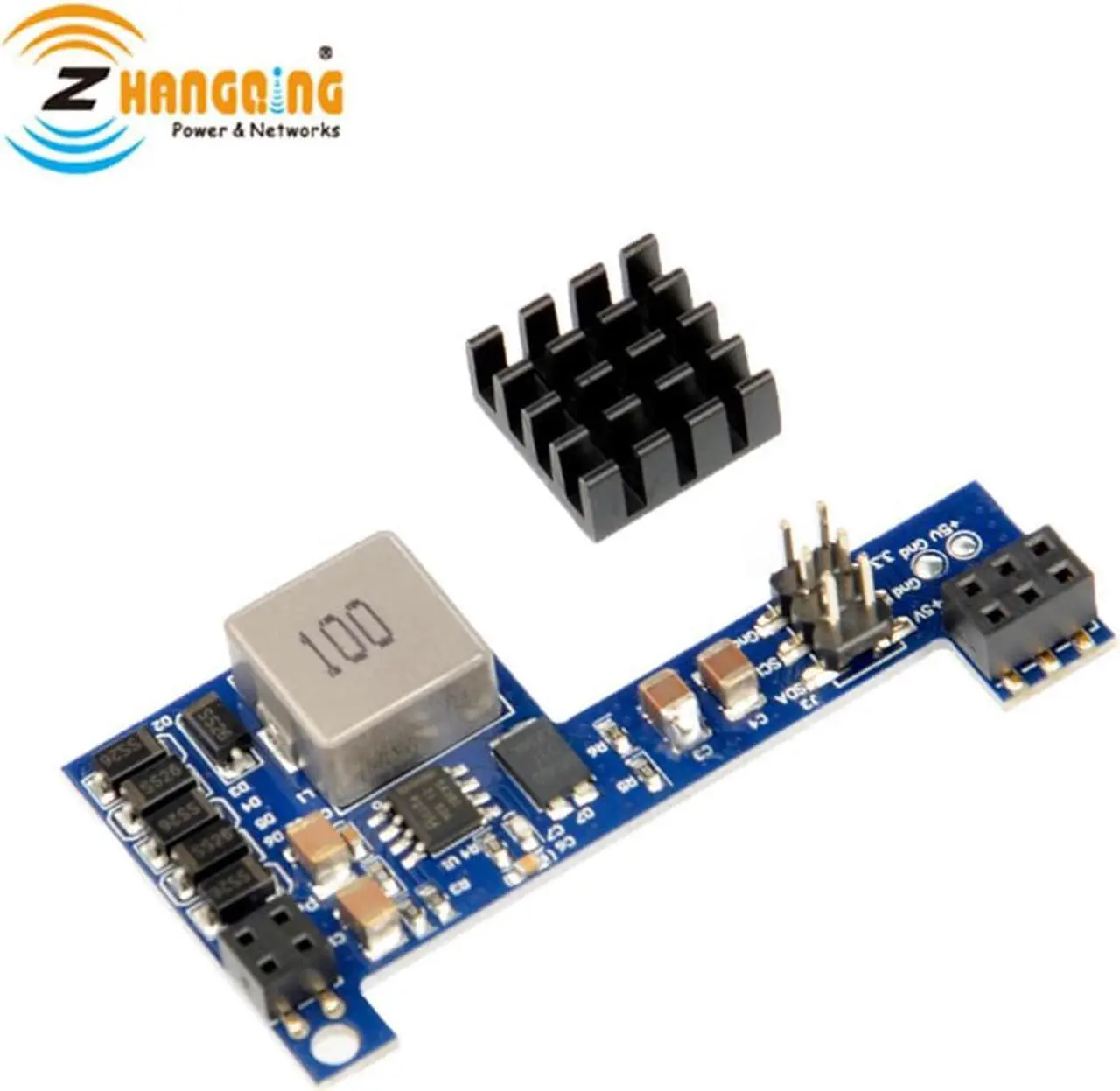 Alt view image 2 of 3 - Passive POE-PiHat 10W PoE delivering power to a Raspberry Pi 3B+ or Pi 4, Output 5V PoE Hat board