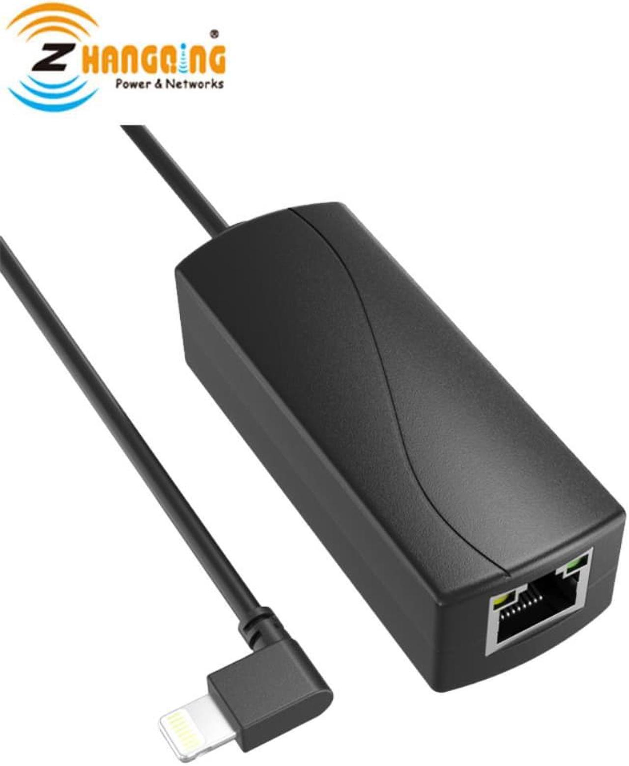 Alt view image 3 of 3 - PoE Lightning Adapter 5V Charger Ethernet 802.3af power for Mounted Tablets and IPAD lightning Phone devices Power Only