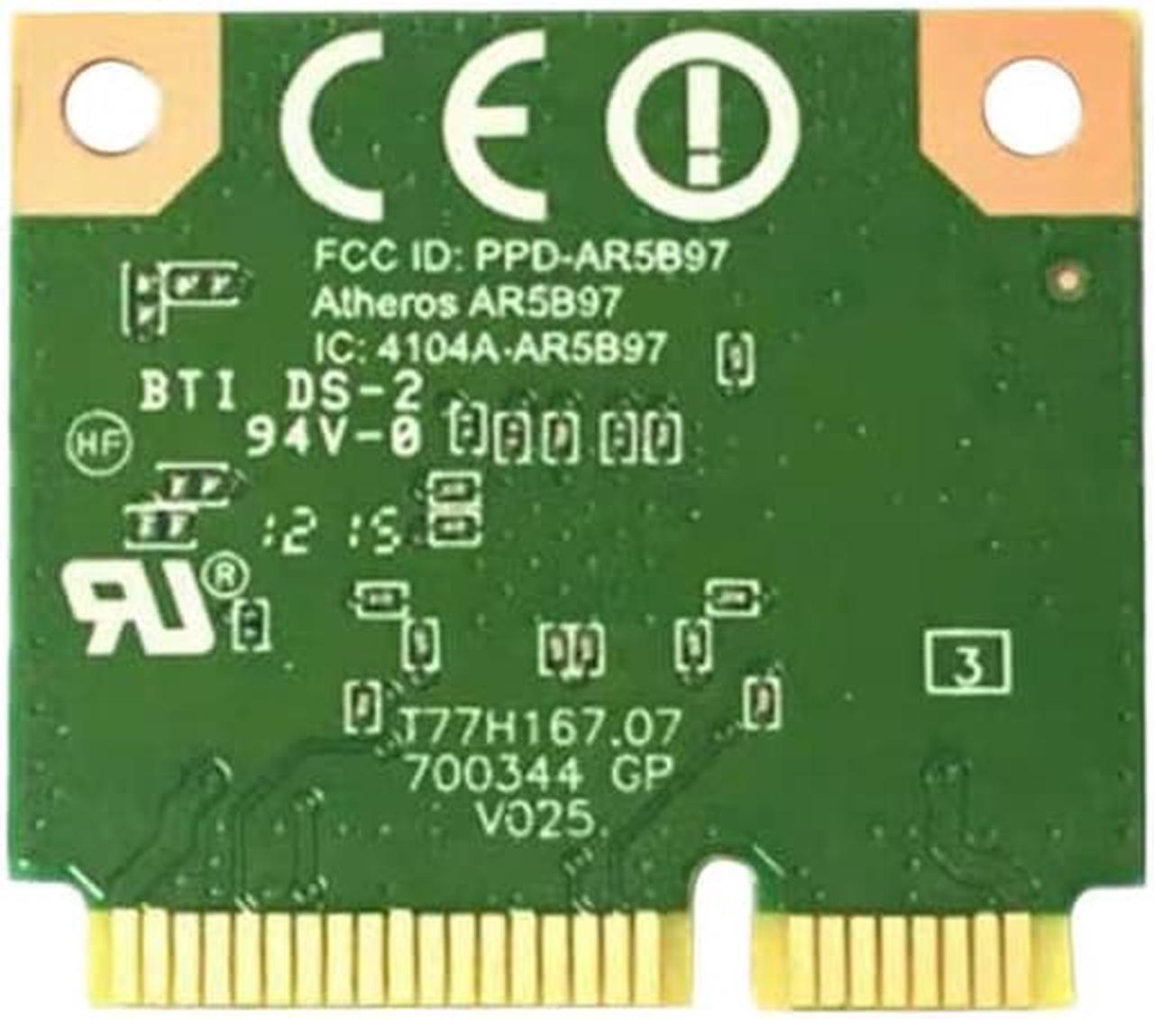 Alt view image 2 of 3 - WDXUN Atheros AR9287 AR5B97 Wireless BGN 300 Mbps 802.11 b/g/n Half PCI-E Wifi Card Wireless network card WLAN CARD